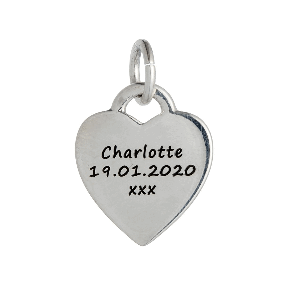 Baby Footsteps Personalised Silver Charm For New Mum Scarlett Jewellery