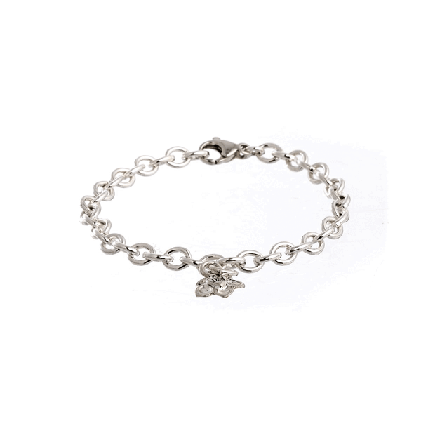 Forget-Me-Not Silver Personalised Charm Bracelet - Scarlett Jewellery