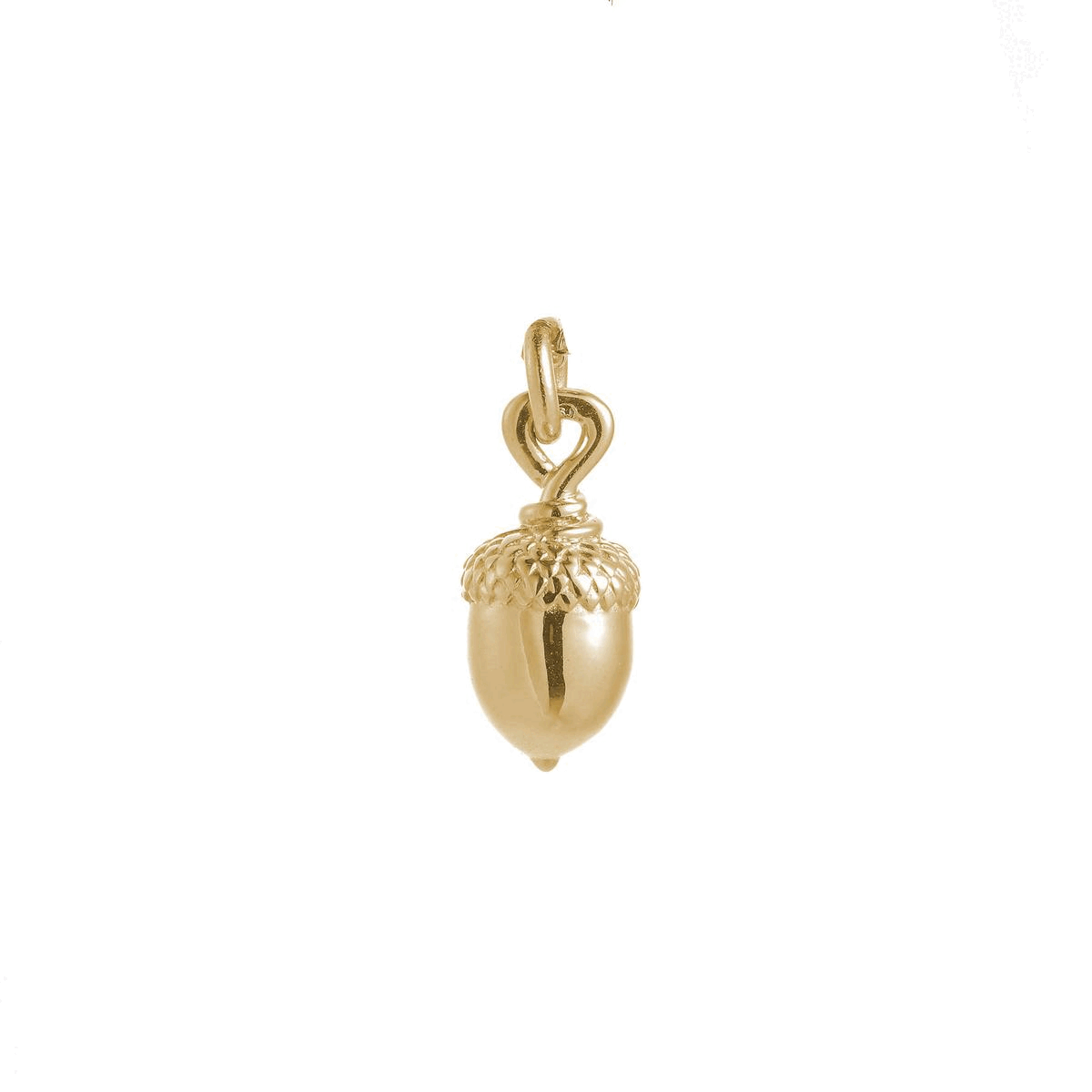 Gold Acorn Charm for Bracelet