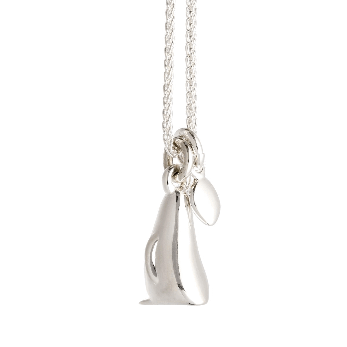 penguin and pebble silver necklace gift for girlfriend
