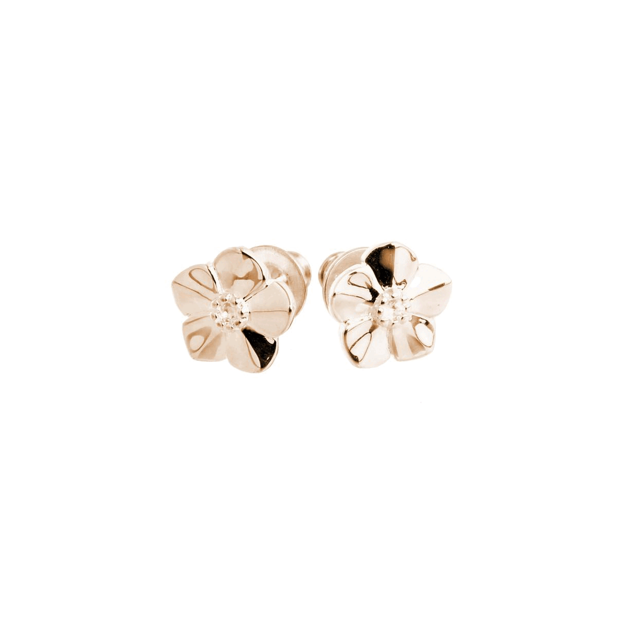 Forget-Me-Not Rose Gold Vermeil Silver Studs