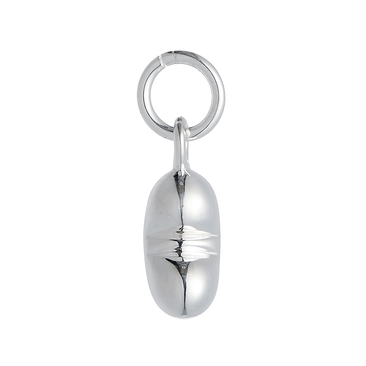 Baby Bean Silver Charm For Mum to Be Baby Scan Charm