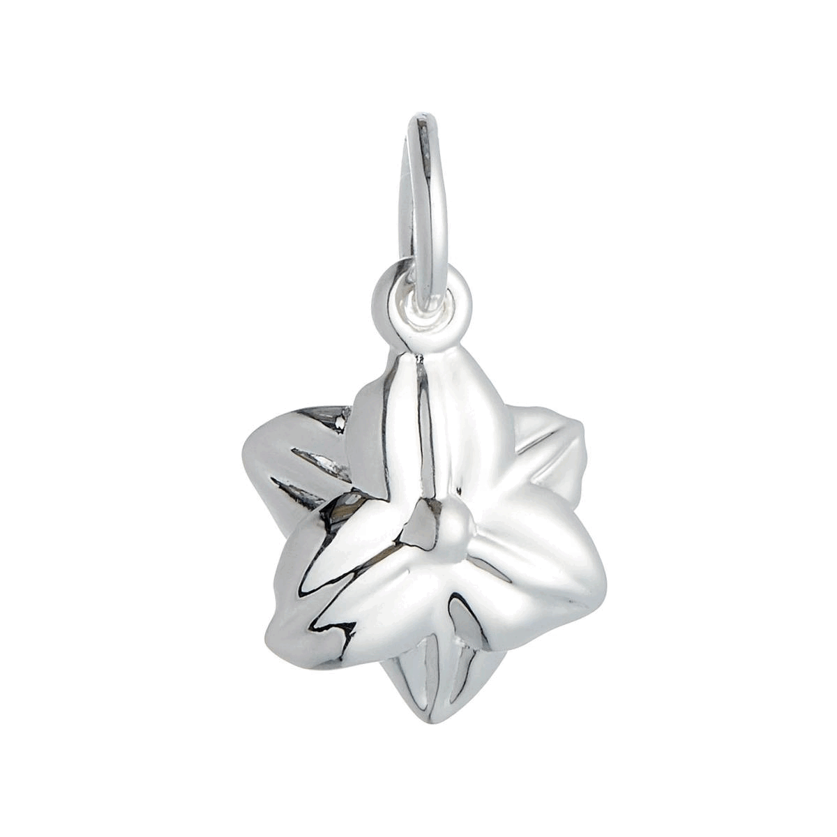 solid silver daffodil flower charm welsh flower march birth symbol