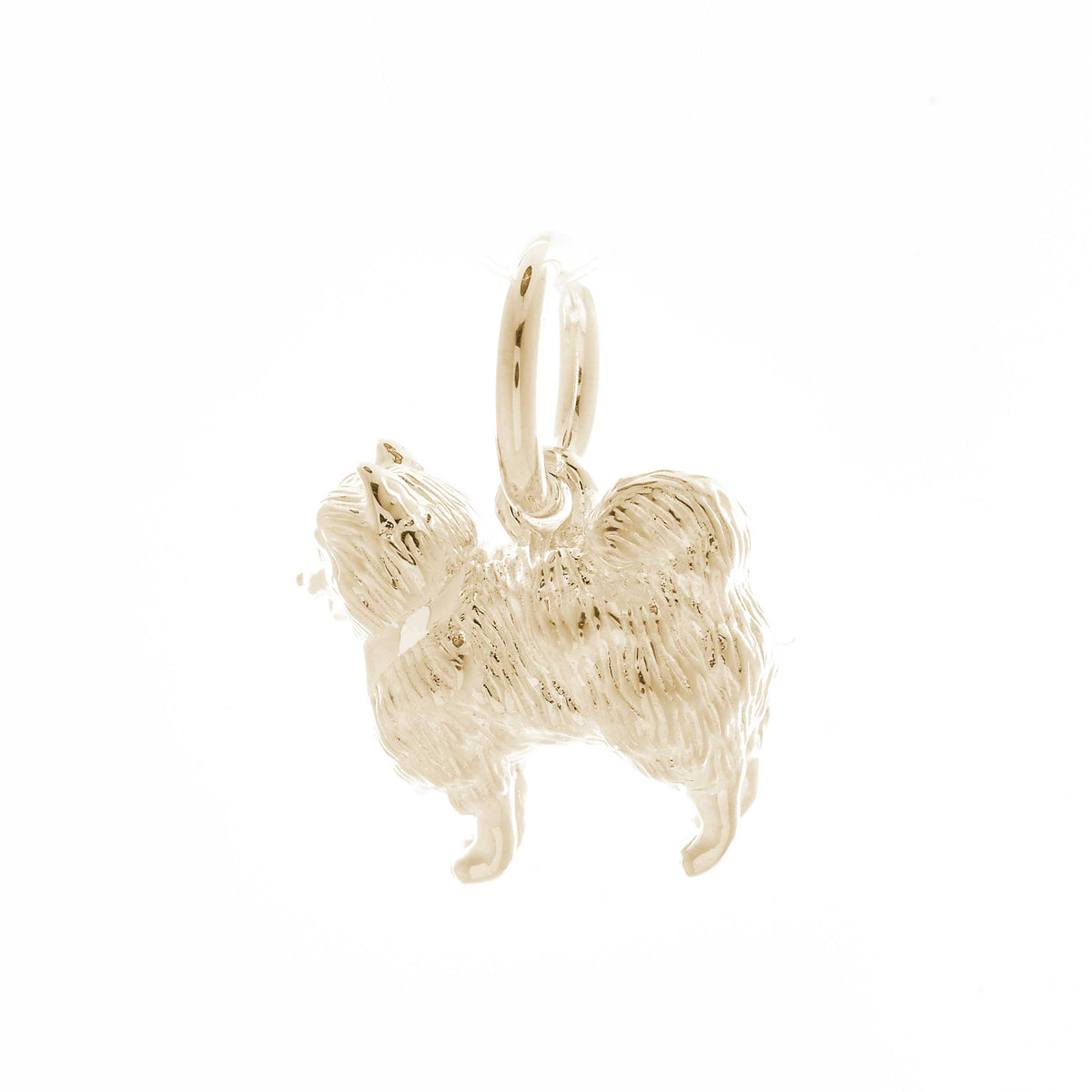 Pomeranian Solid Gold Dog Charm