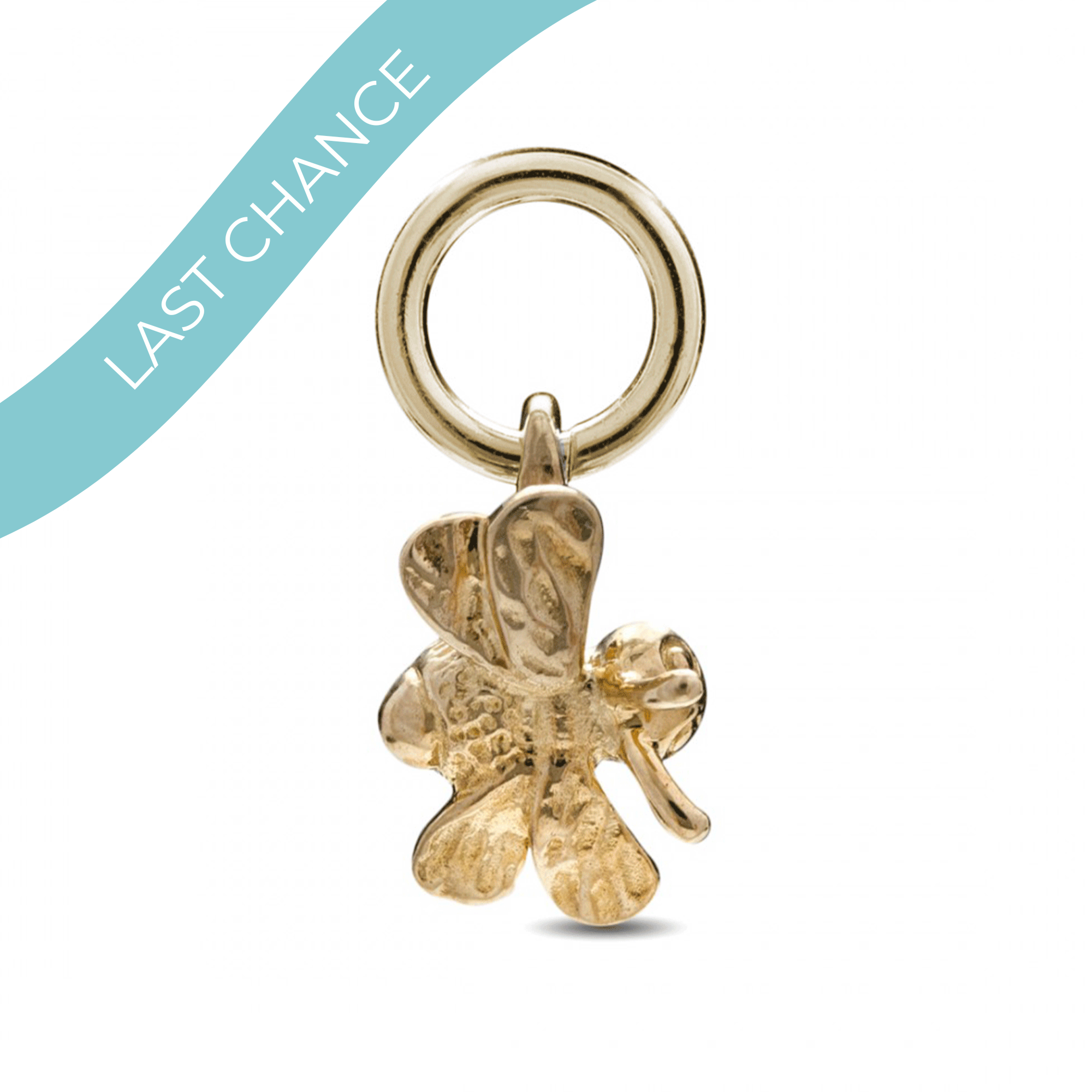 Bumble Bee Tiny Gold Charm