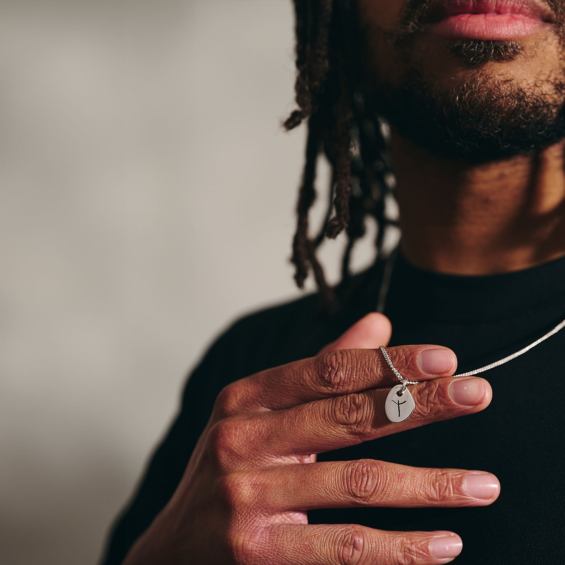 aligz protection rune silver necklace