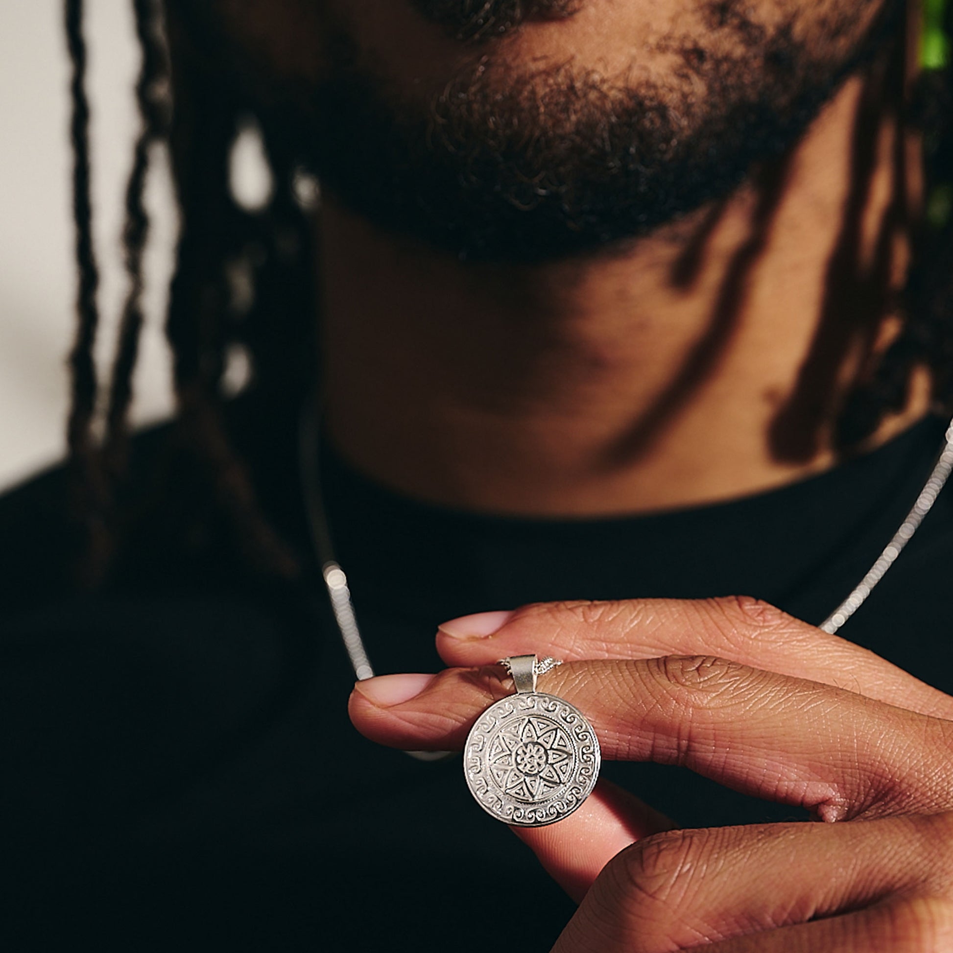 incas aztec symbols pendant for man