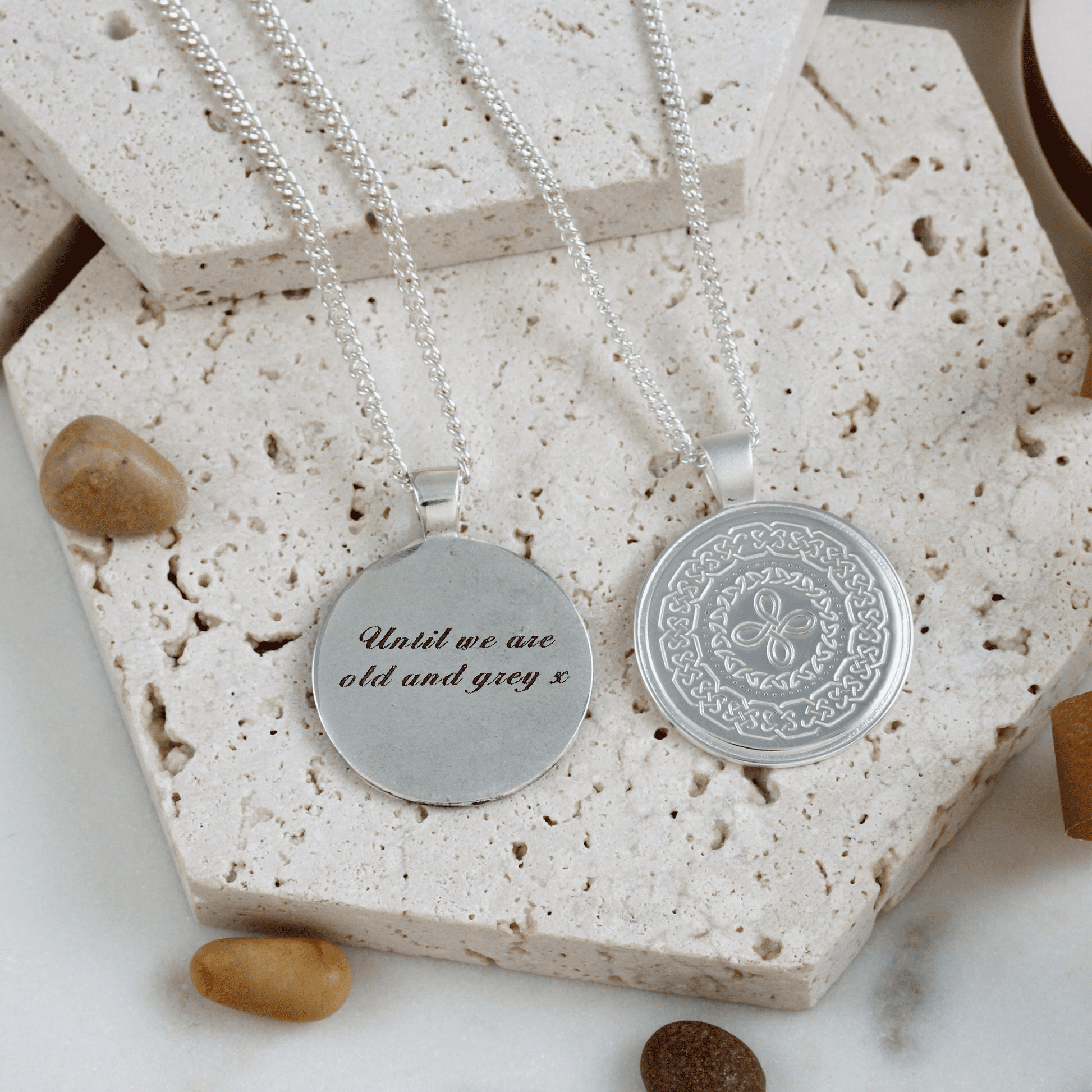 Unique Travel Gift - Celtic Knot Happiness Pendant