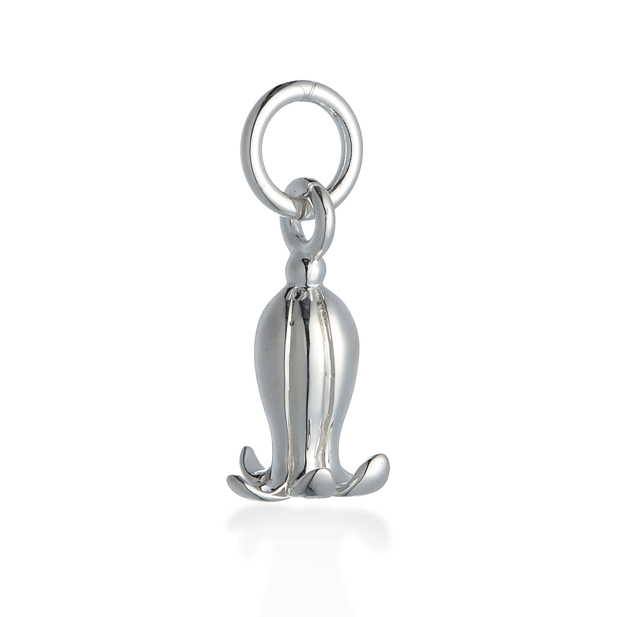 Bluebell Flower Silver Charm