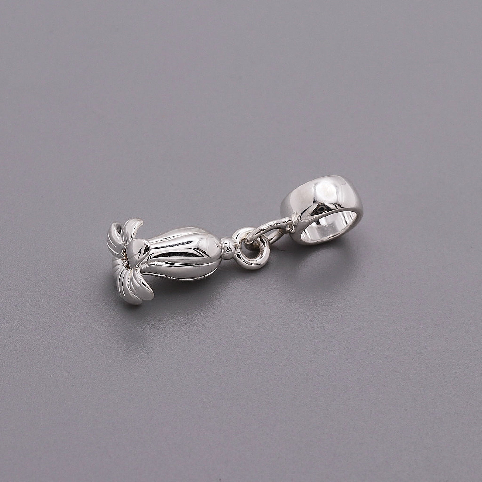 Breloque en argent fleur de jacinthe des bois