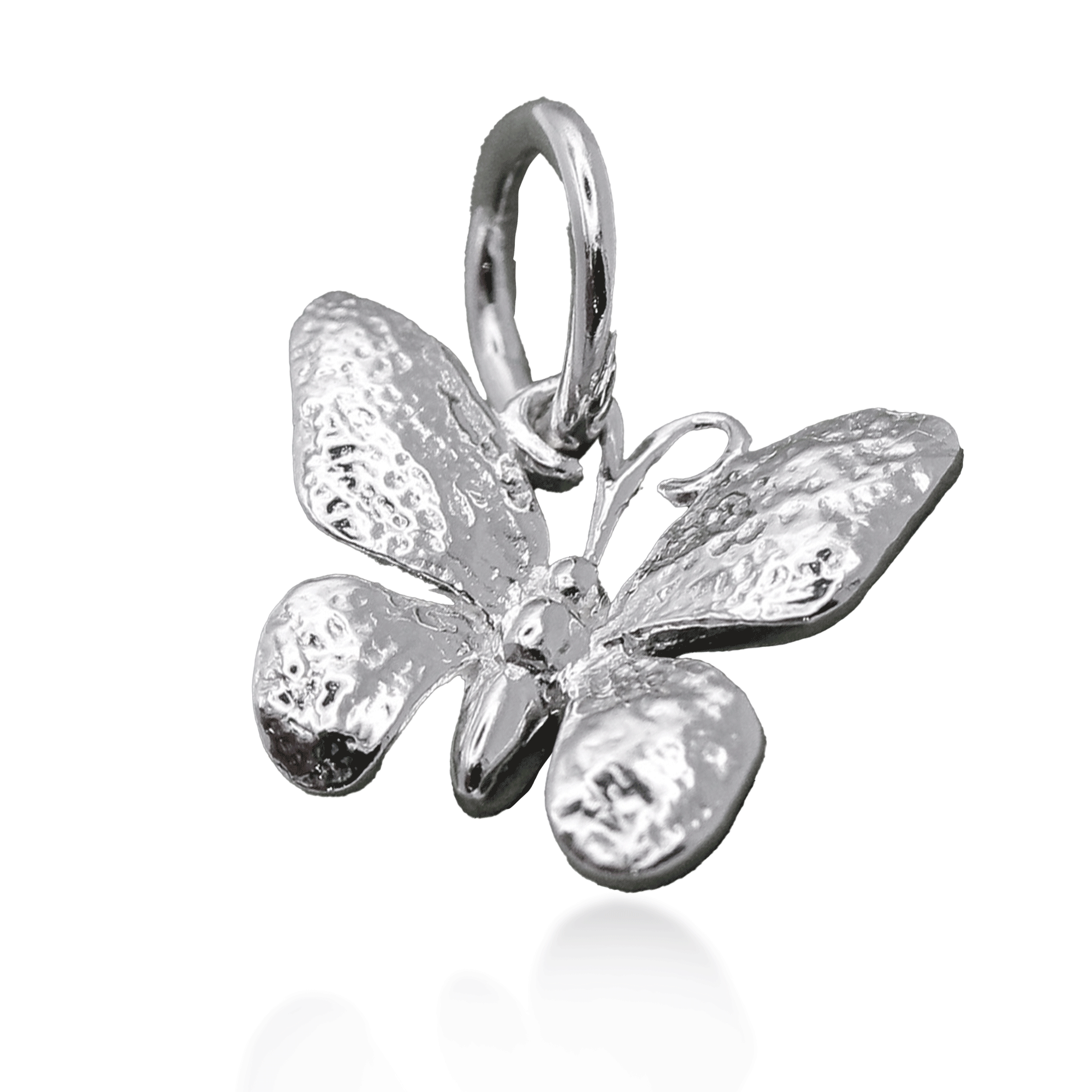 Butterfly Silver Charm