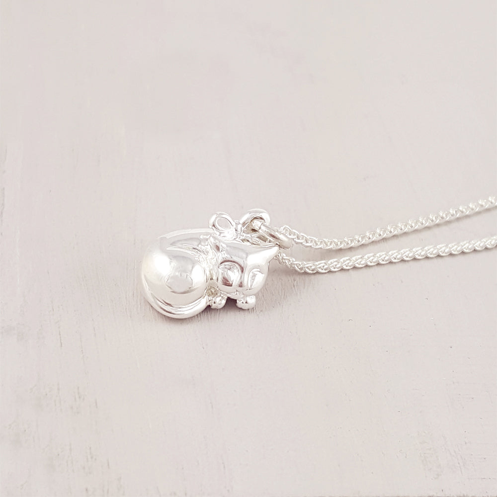 Cat Silver Charm