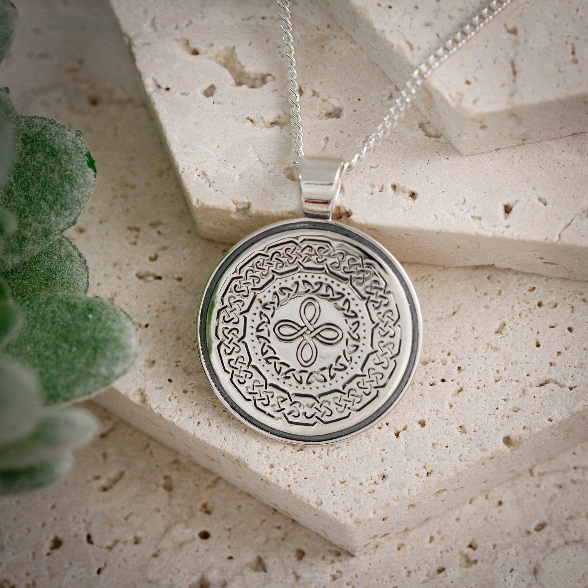 celtic knot pendant for happiness and luck