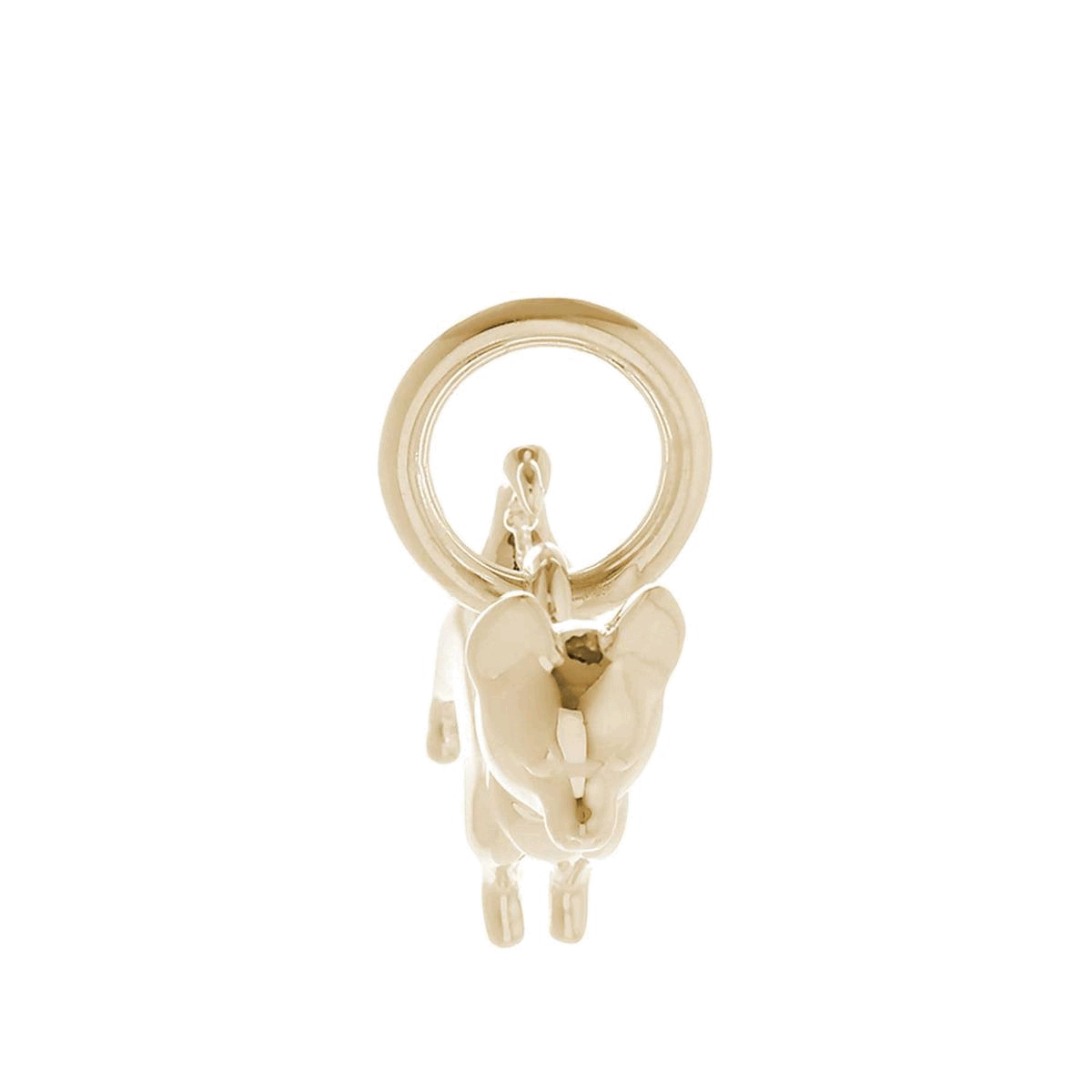 chihuahua dog solid 9 carat 9ct 9k gold charm for bracelet or necklace