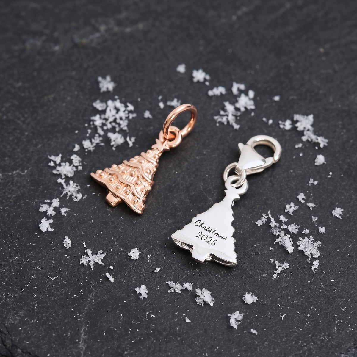 Charm en argent arbre de Noël