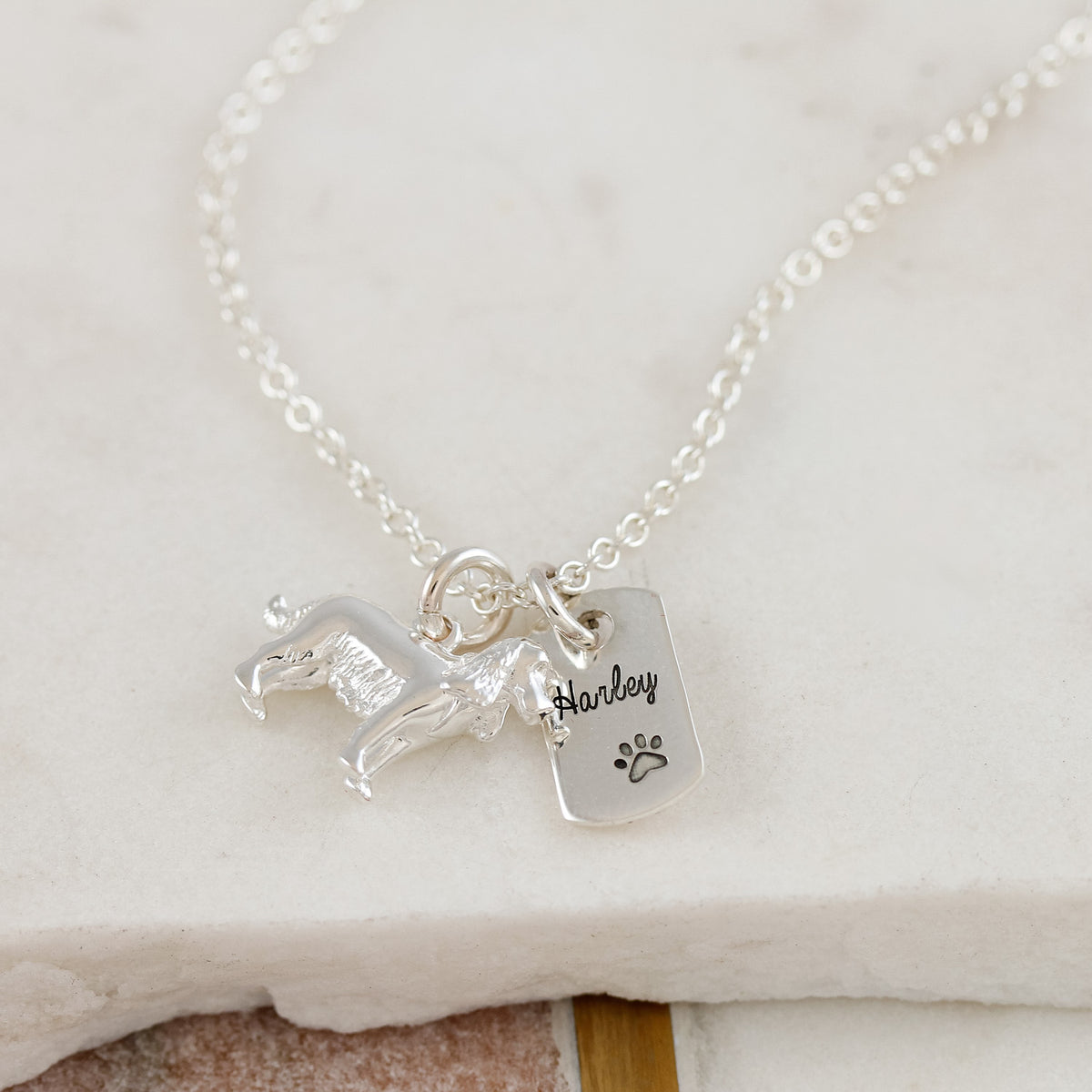 english cocker spaniel necklace pet loss gift