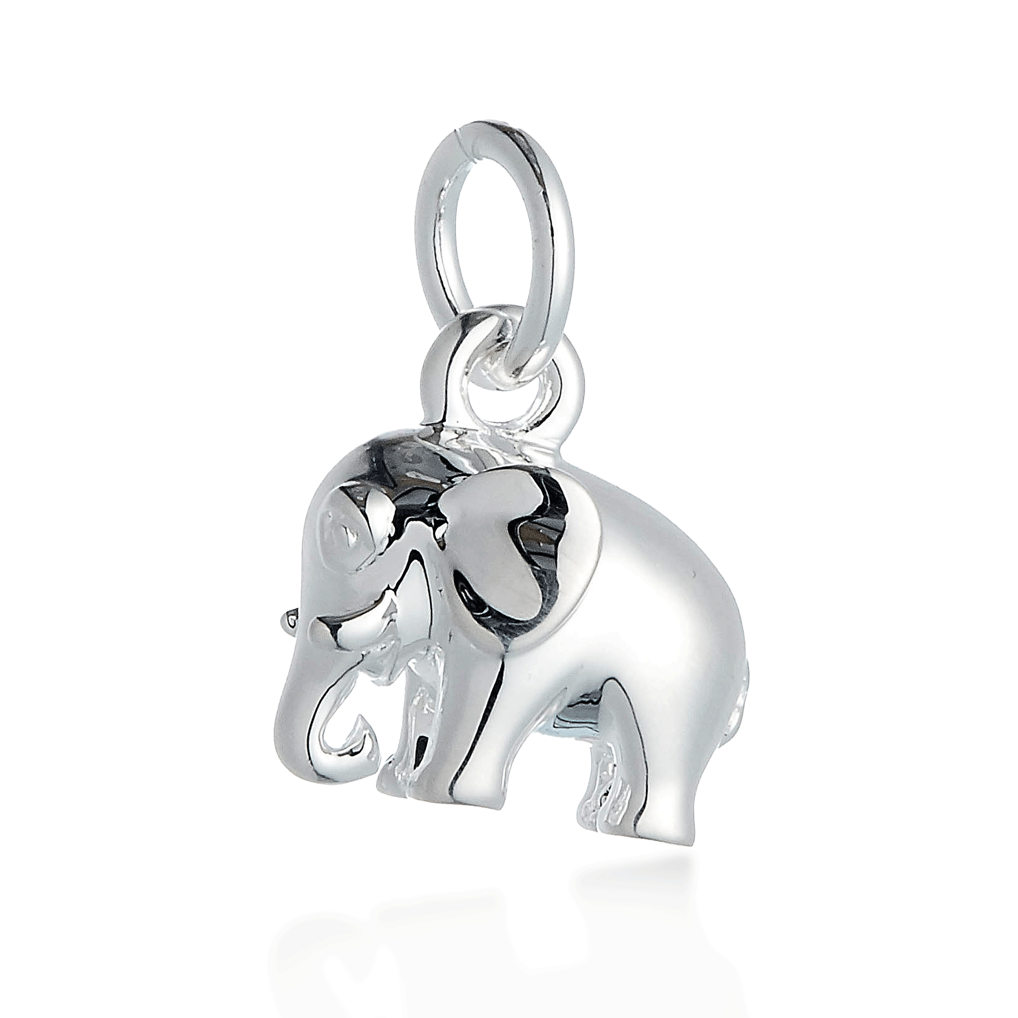 Breloque éléphant en argent