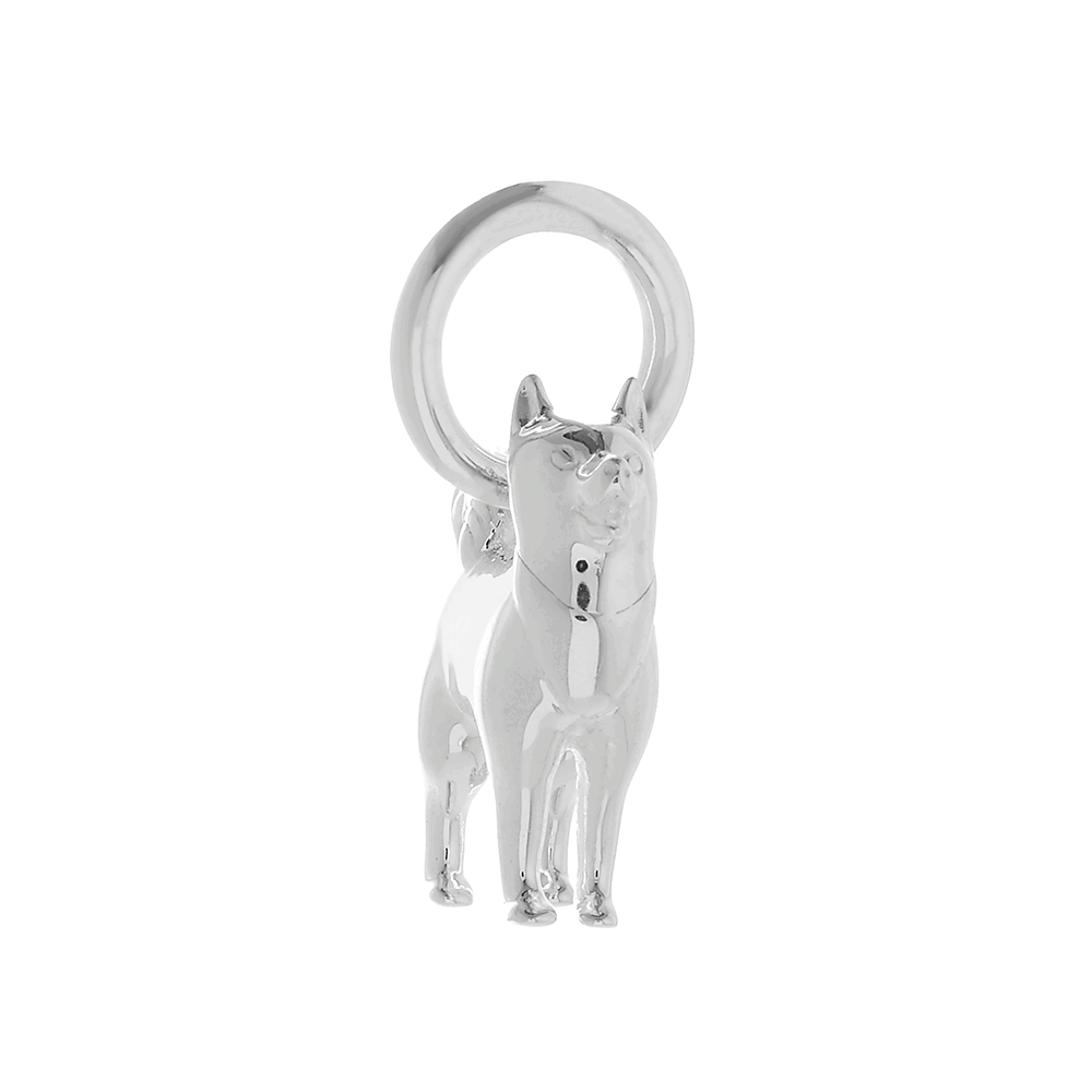 pomsky husky silver dog charm for bracelets pendant