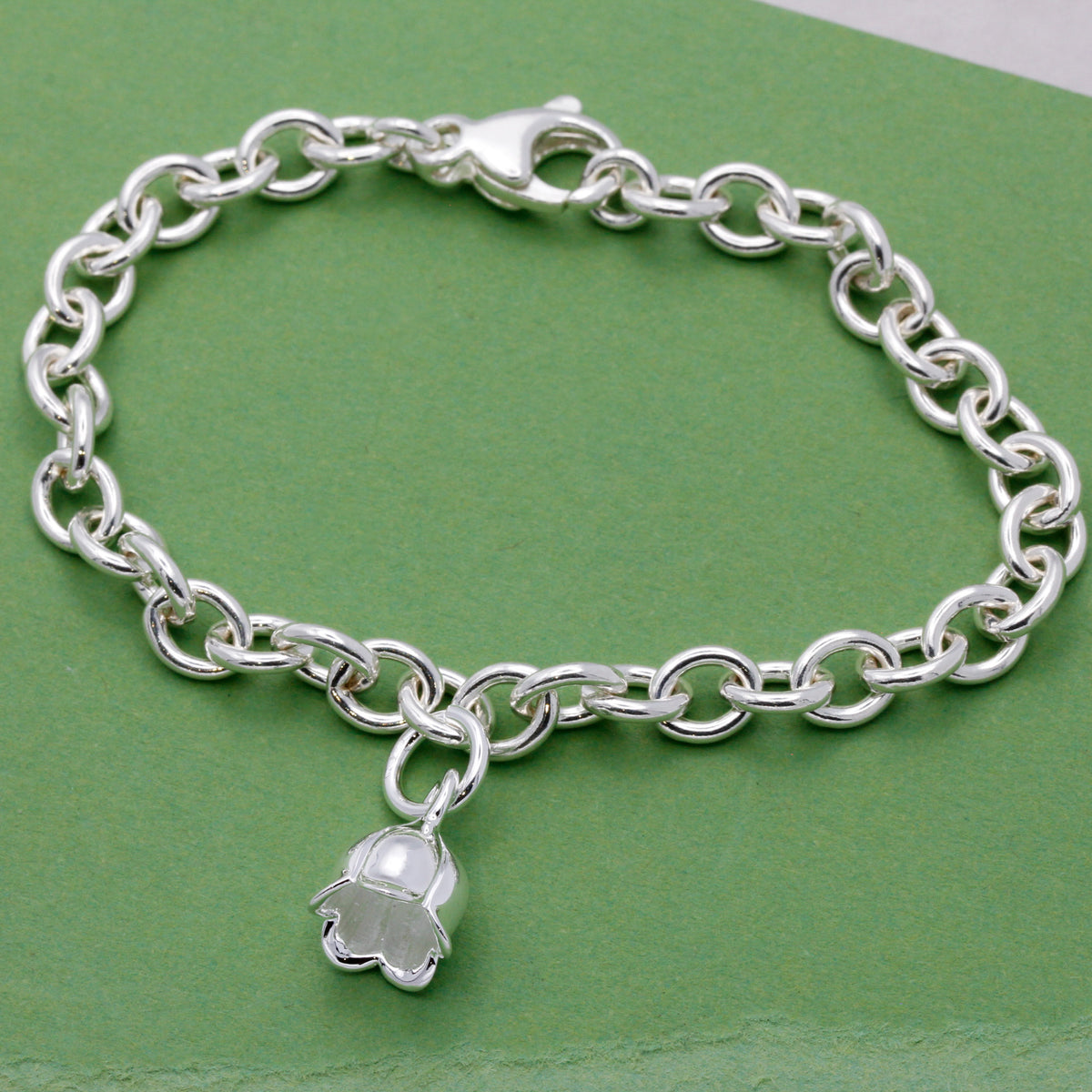 lily of the valley charm bracelet