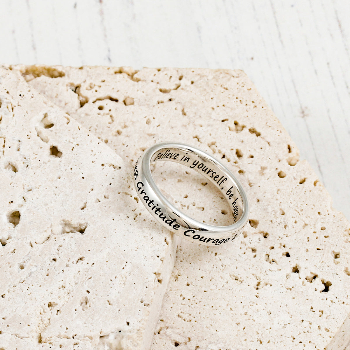 personalised ring engraved inside and outside