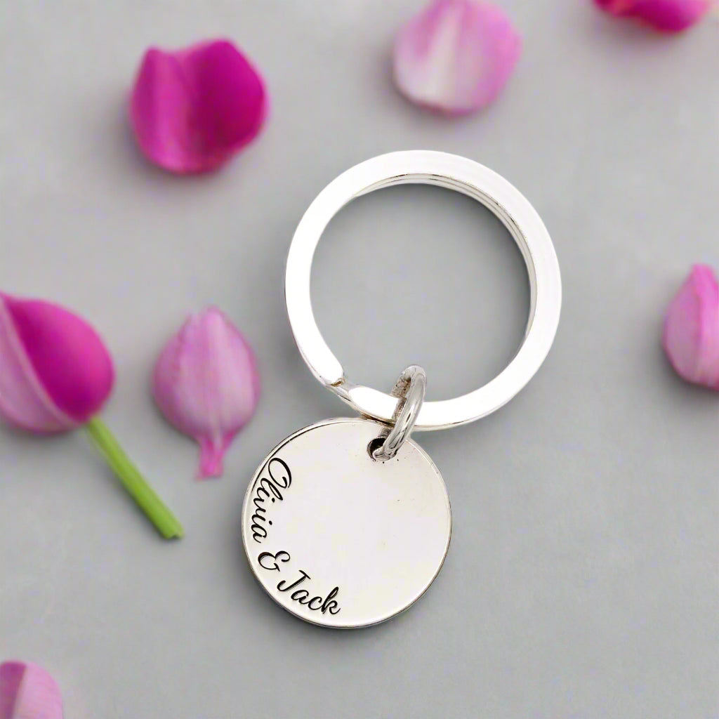 Personalised Silver Name Keyring