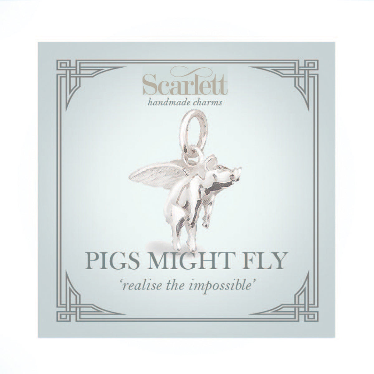 Pigs Might Fly Solid Gold Charm