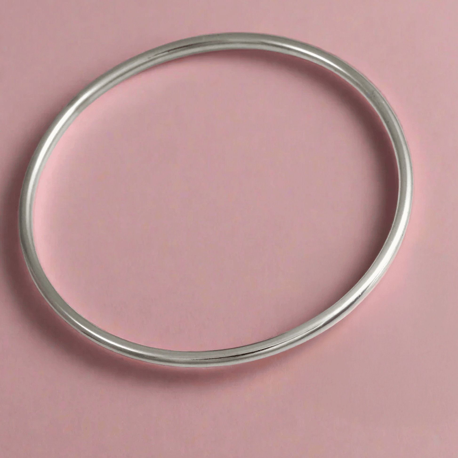 Plain 25mm thick Silver slave bangle