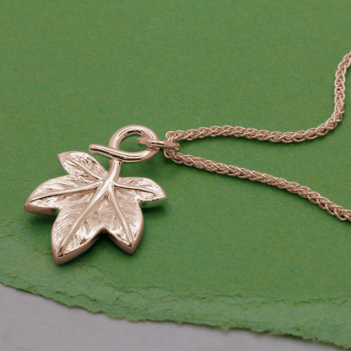 Ivy Leaf Silver Charm