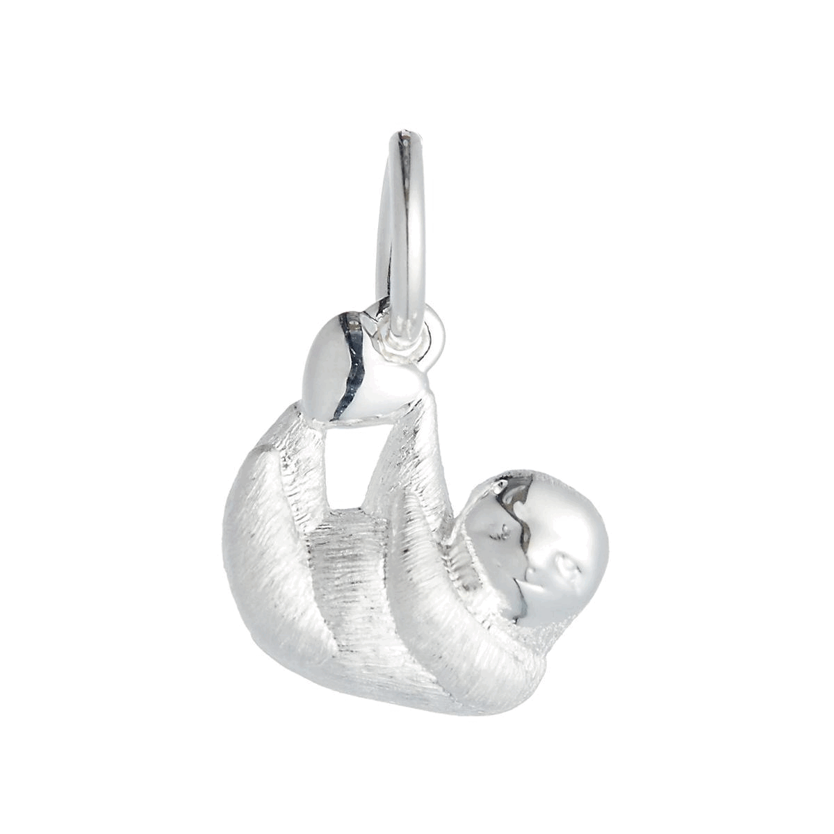 solid silver sloth charm scarlett jewellery