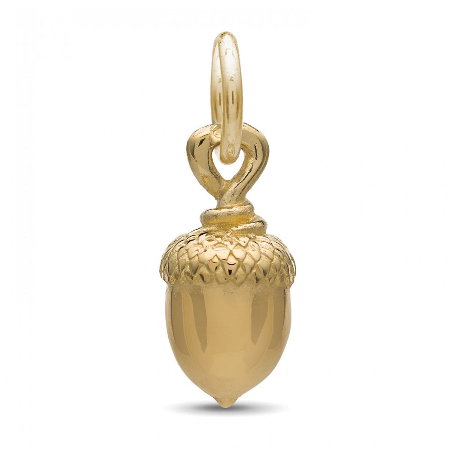 solid 9k gold acorn charm for a pendant
