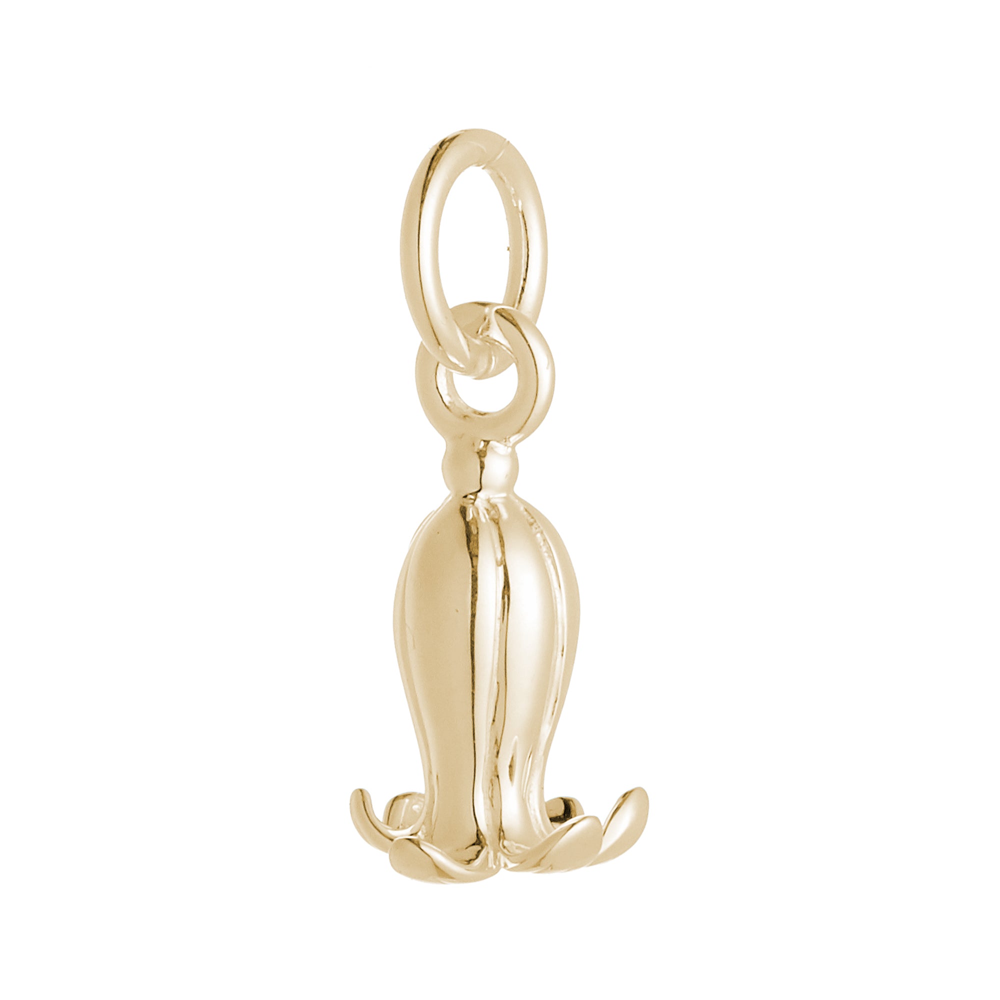 
solid 9ct gold bluebell charm pendant