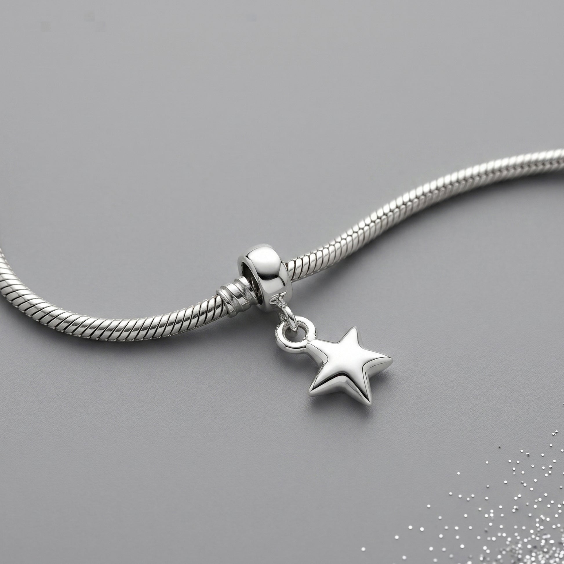 star charm with pandora compatible carrier
