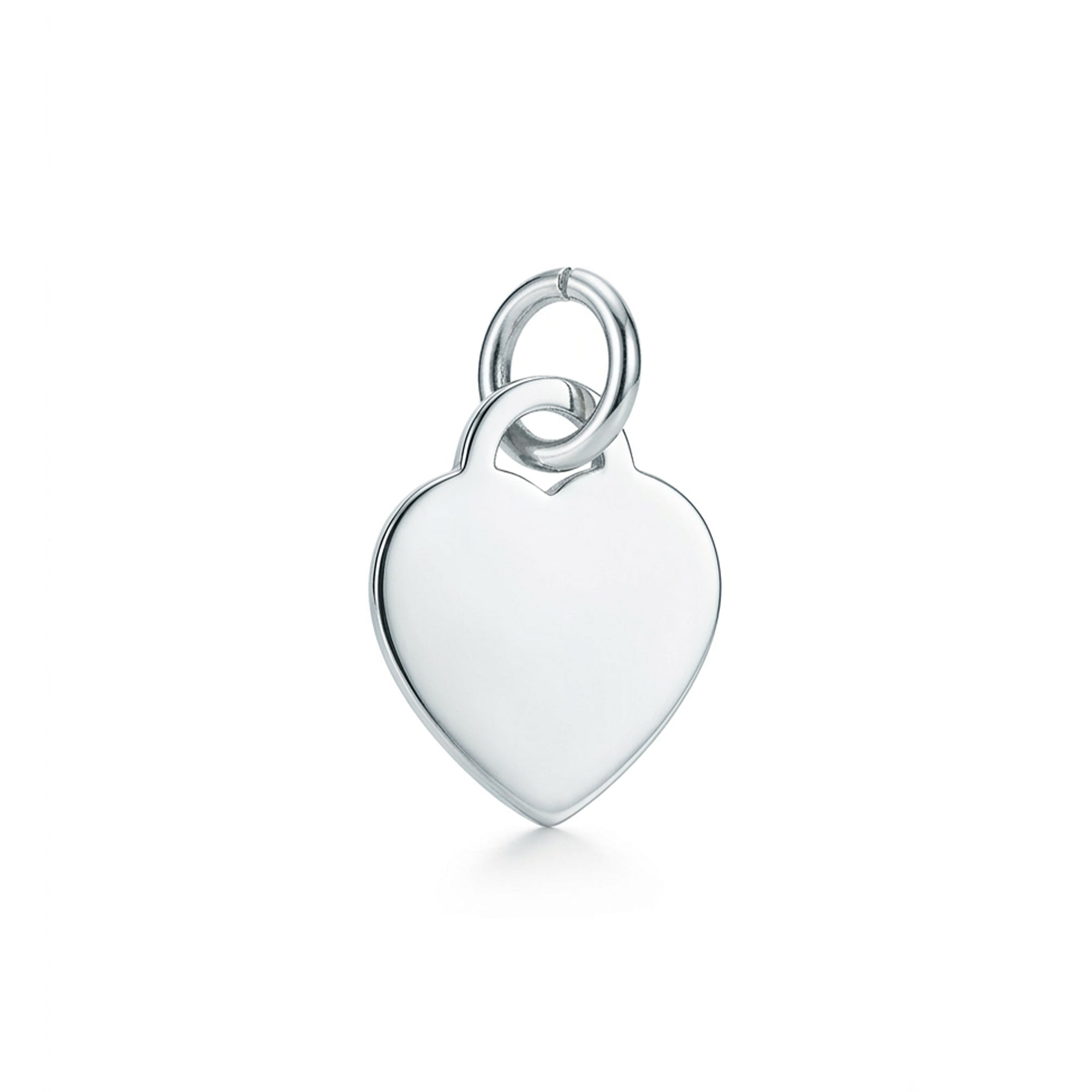 Tiny Heart Tag Personalised Silver Charm