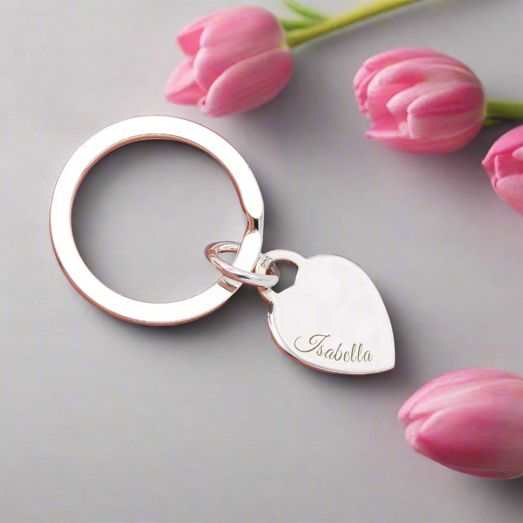 silver mothers day keyring