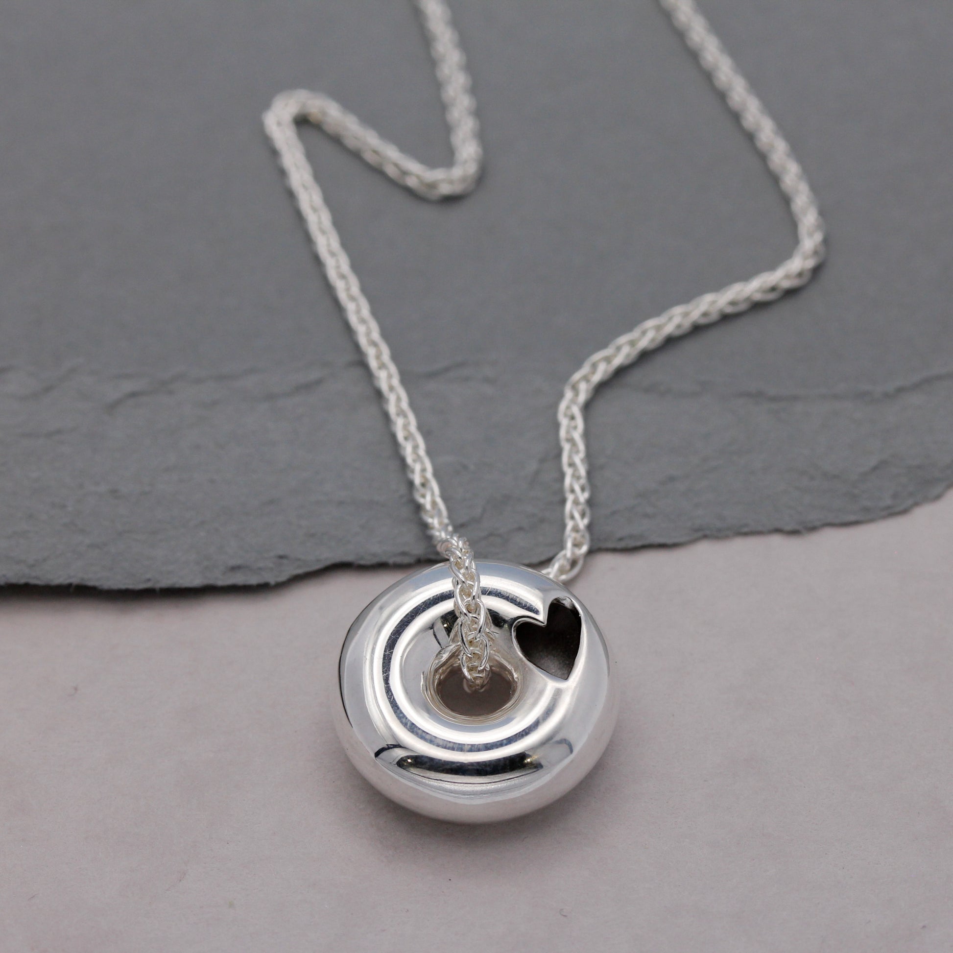 brighton seafront doughnut beach sculpture inspired necklace
