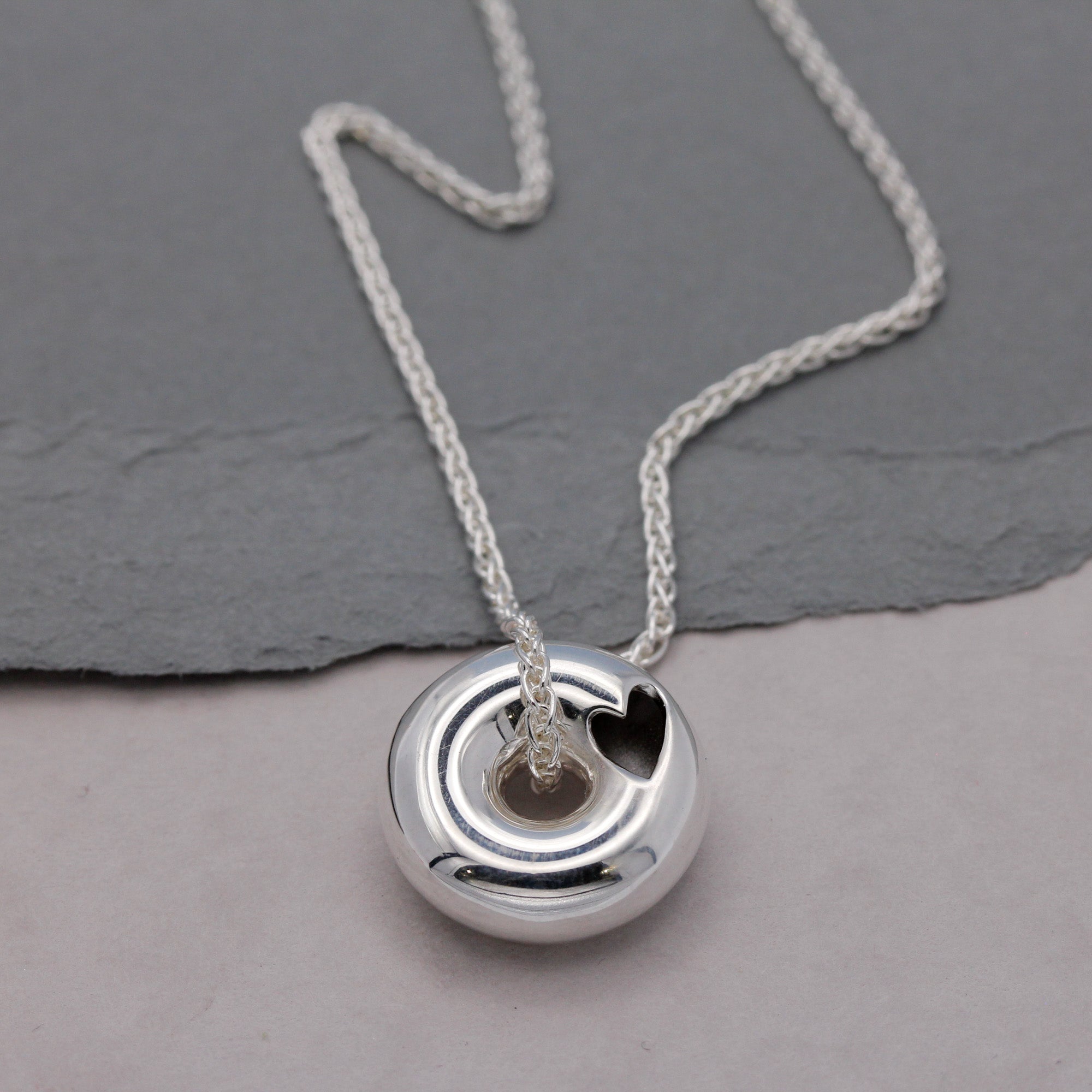 brighton seafront doughnut beach sculpture inspired necklace