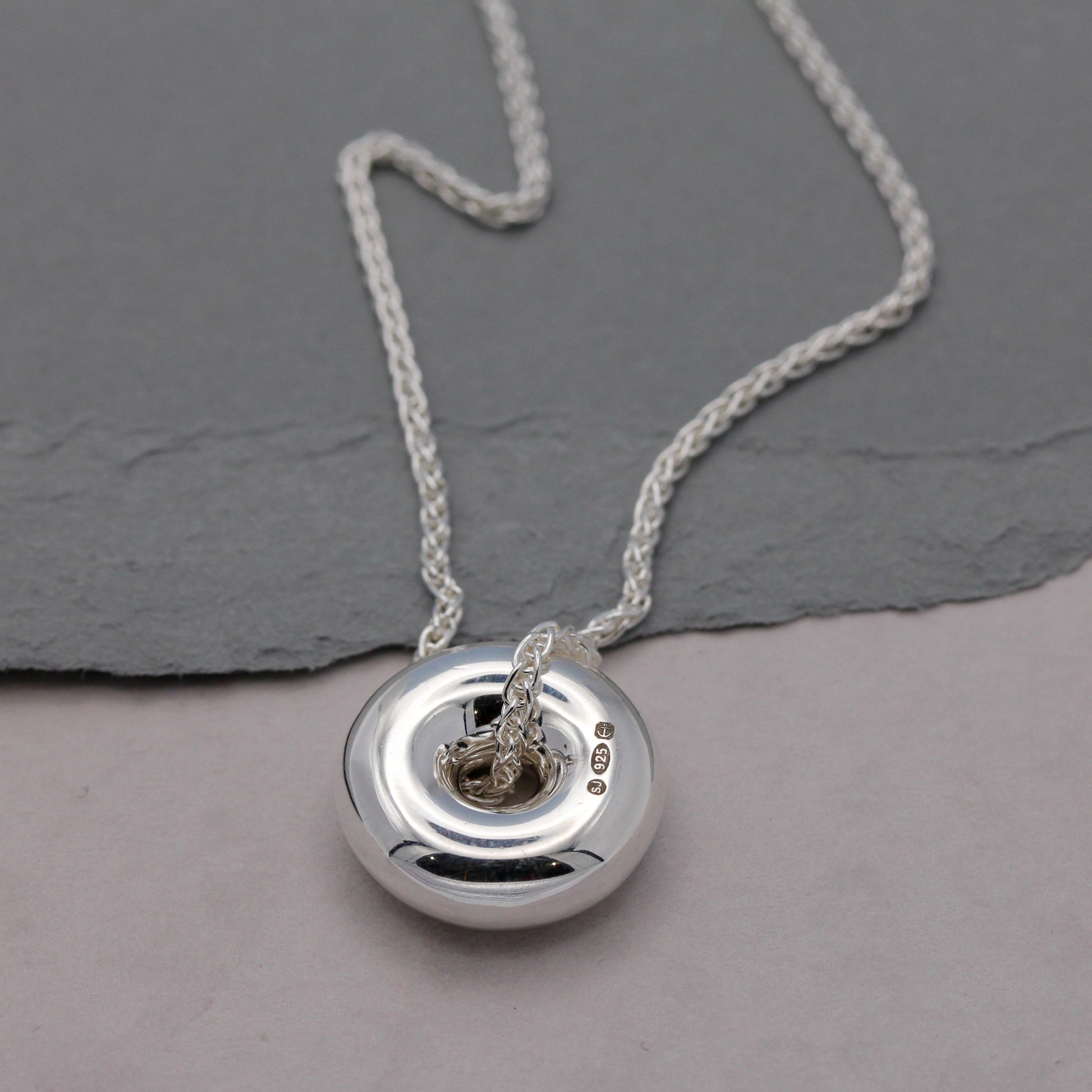 brighton seafront donut beach sculpture inspired necklace