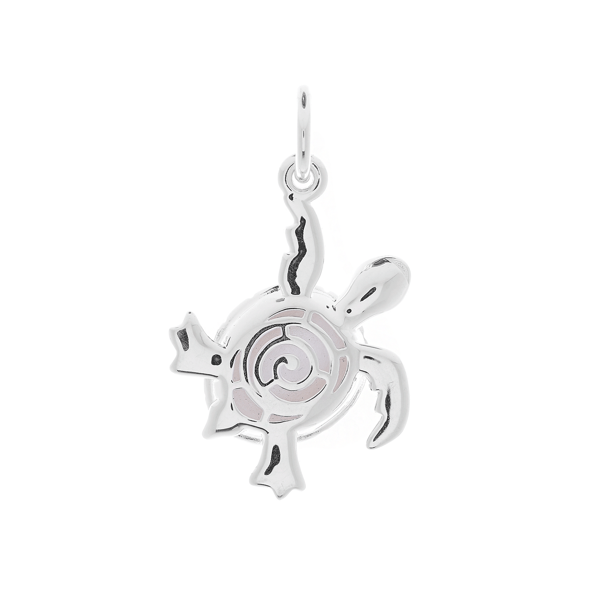 back of silver turtle charm for bracelet or necklace scarlett jewellery