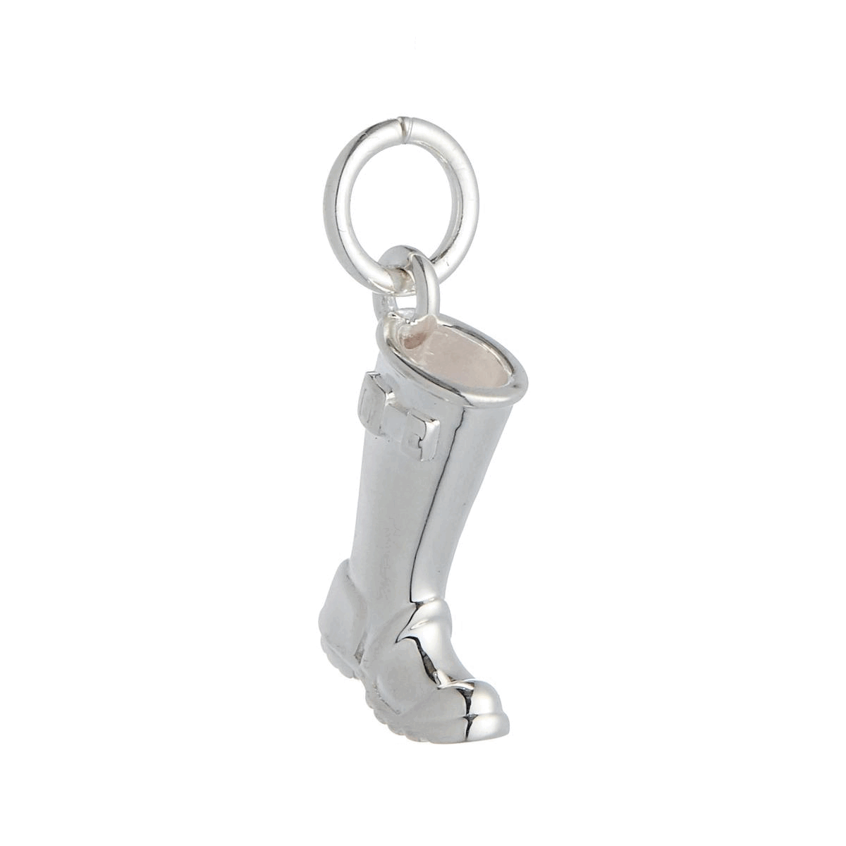 Welly Boot Personalised Silver Charm