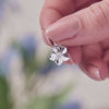 silver forget me not flower charm scarlett jewellery UK