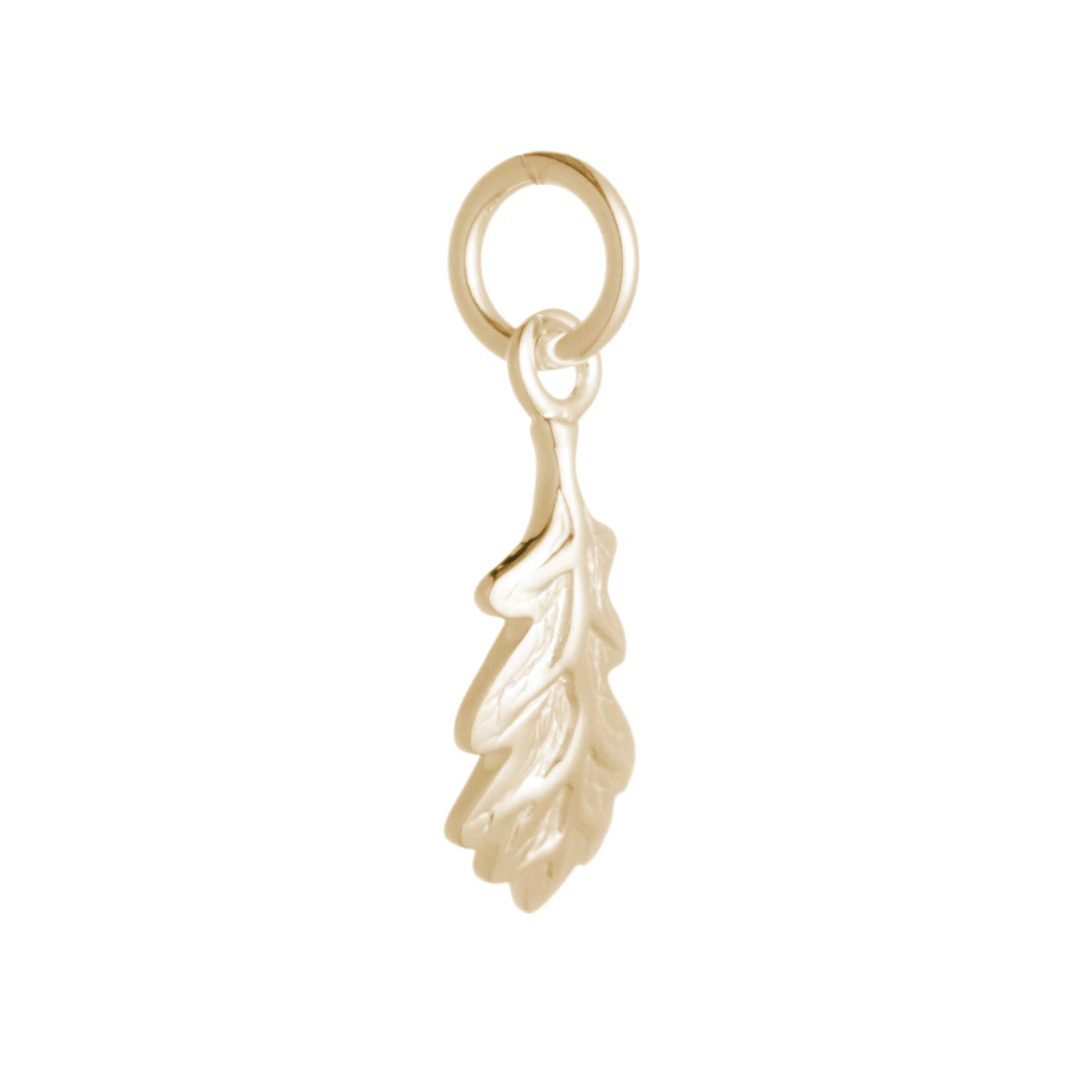 Oak Leaf Solid 9ct Gold Charm - Scarlett Jewellery