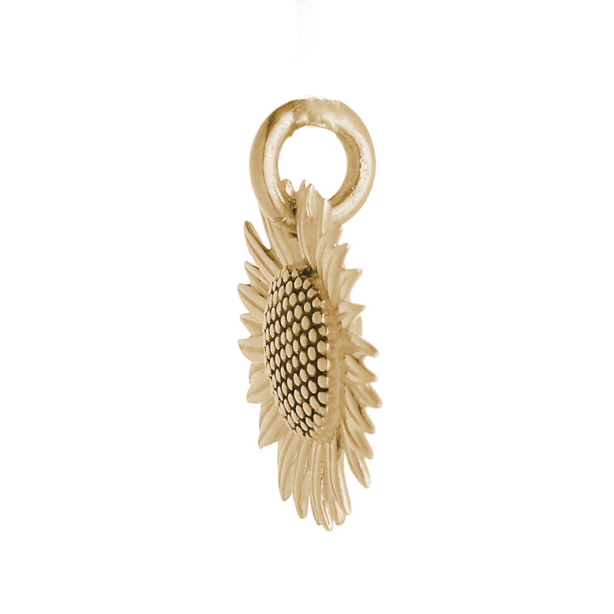 Sunflower Solid Gold Flower Charm - Scarlett Jewellery