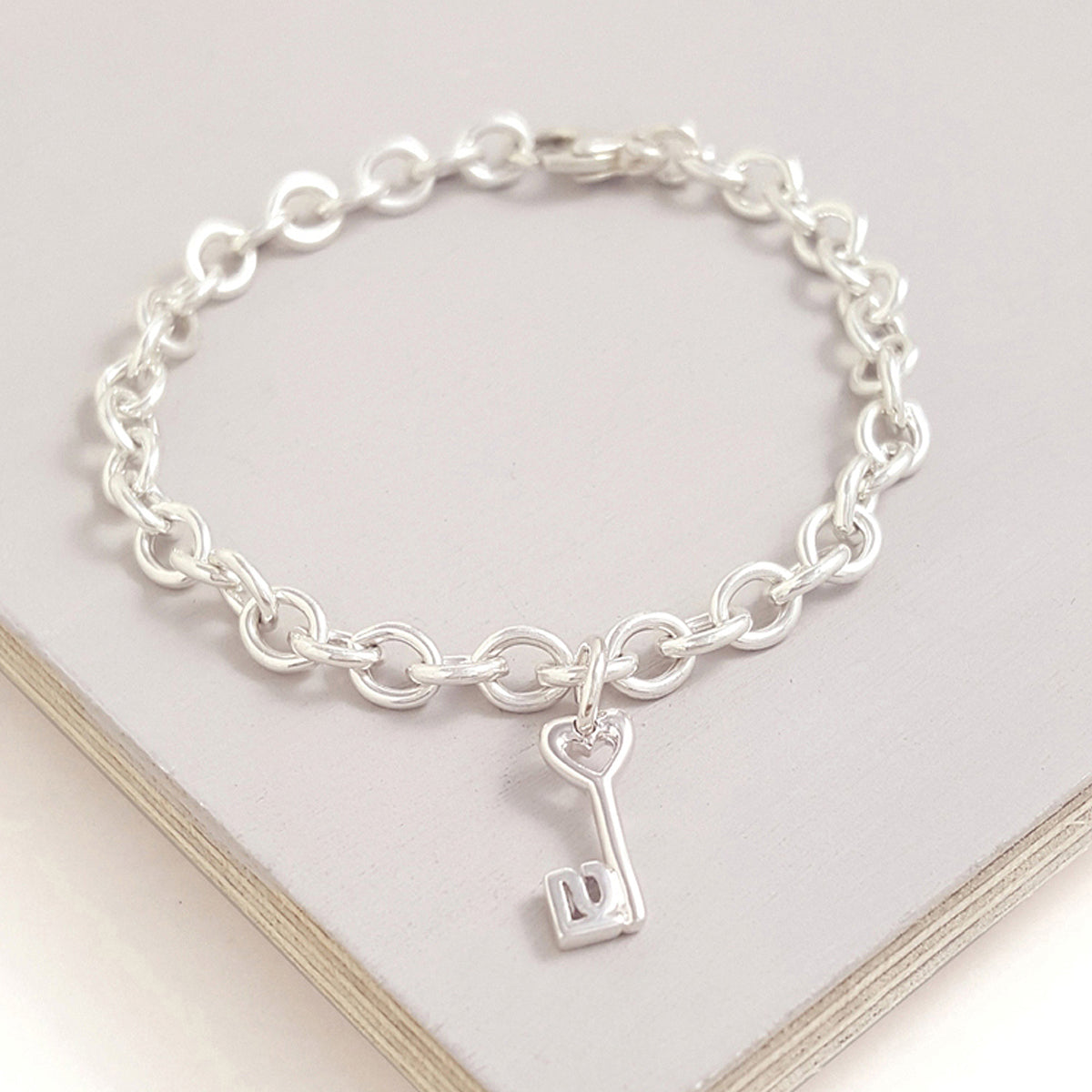 21st birthday key charm bracelet