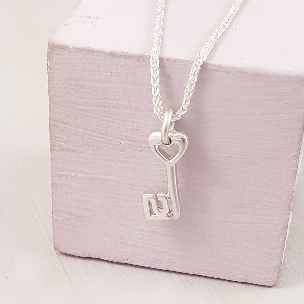 21st birthday key charm necklace