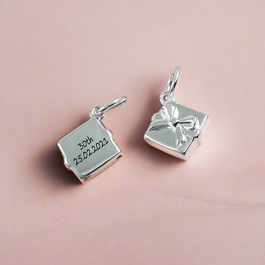 personalised present 30th birthday charm for bracelet pendant necklace