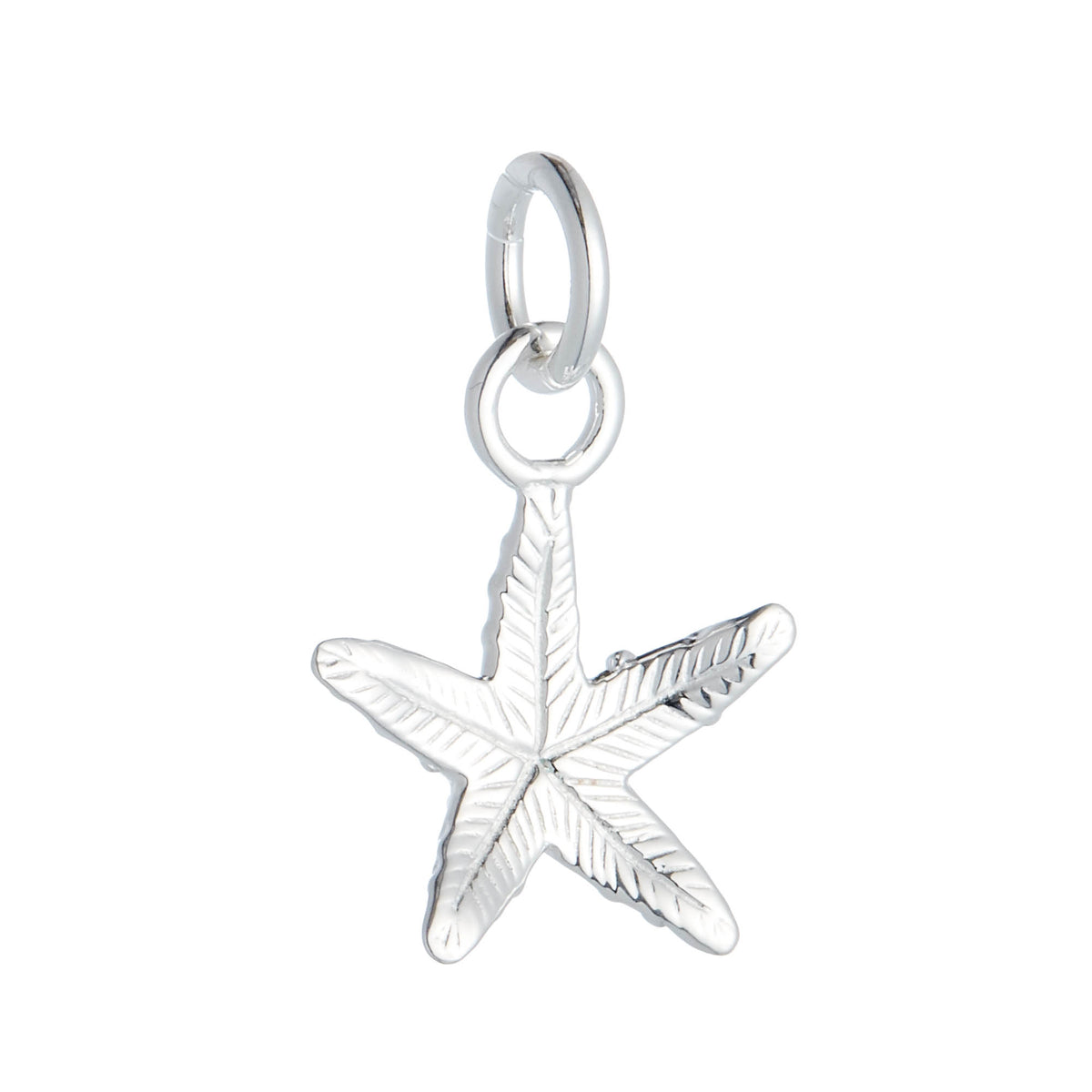 Starfish Silver Charm