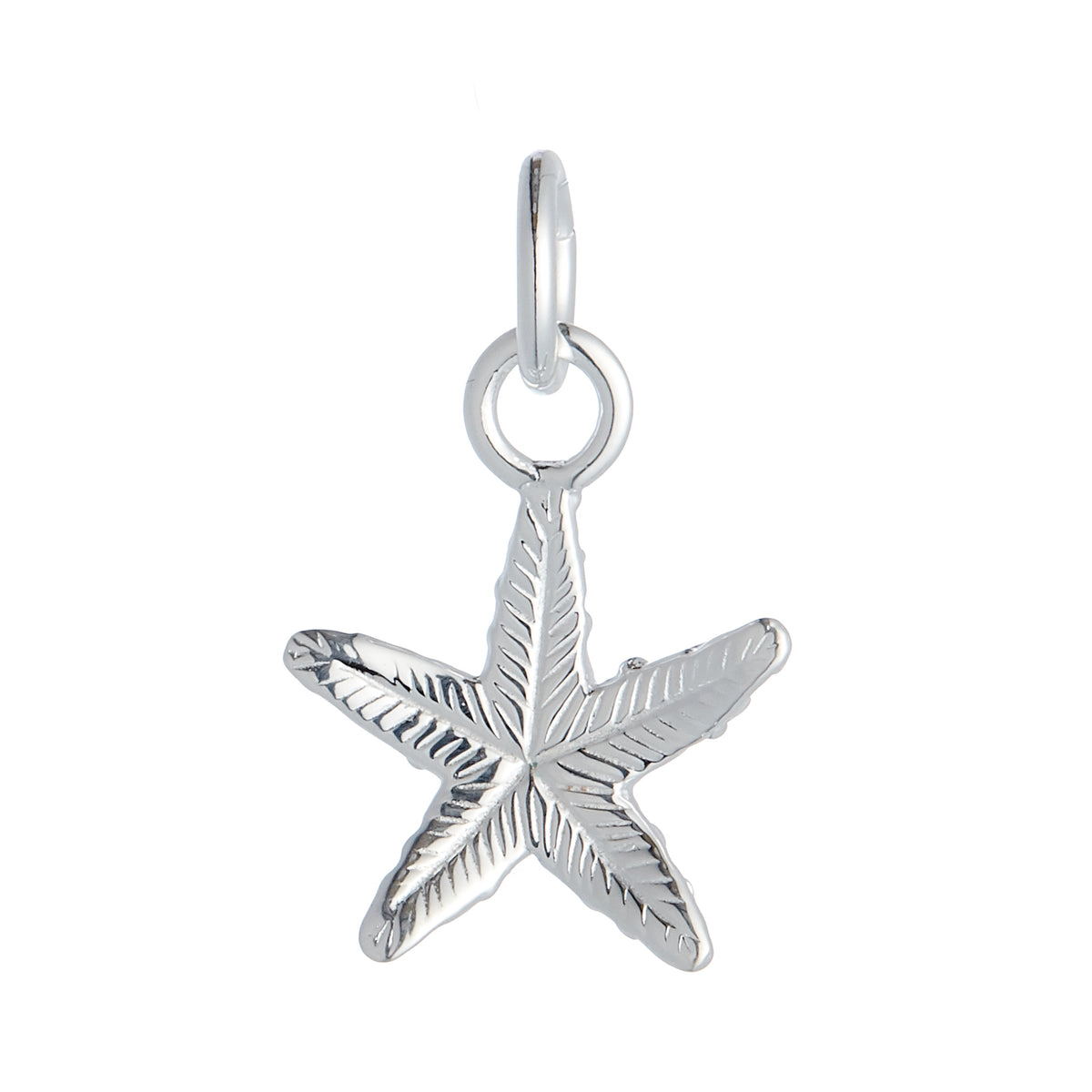 Starfish Silver Charm