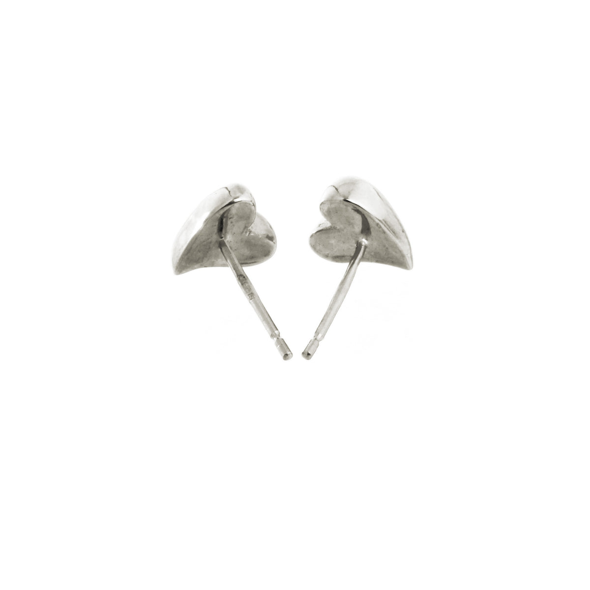 Simply Heart Silver Stud Earrings