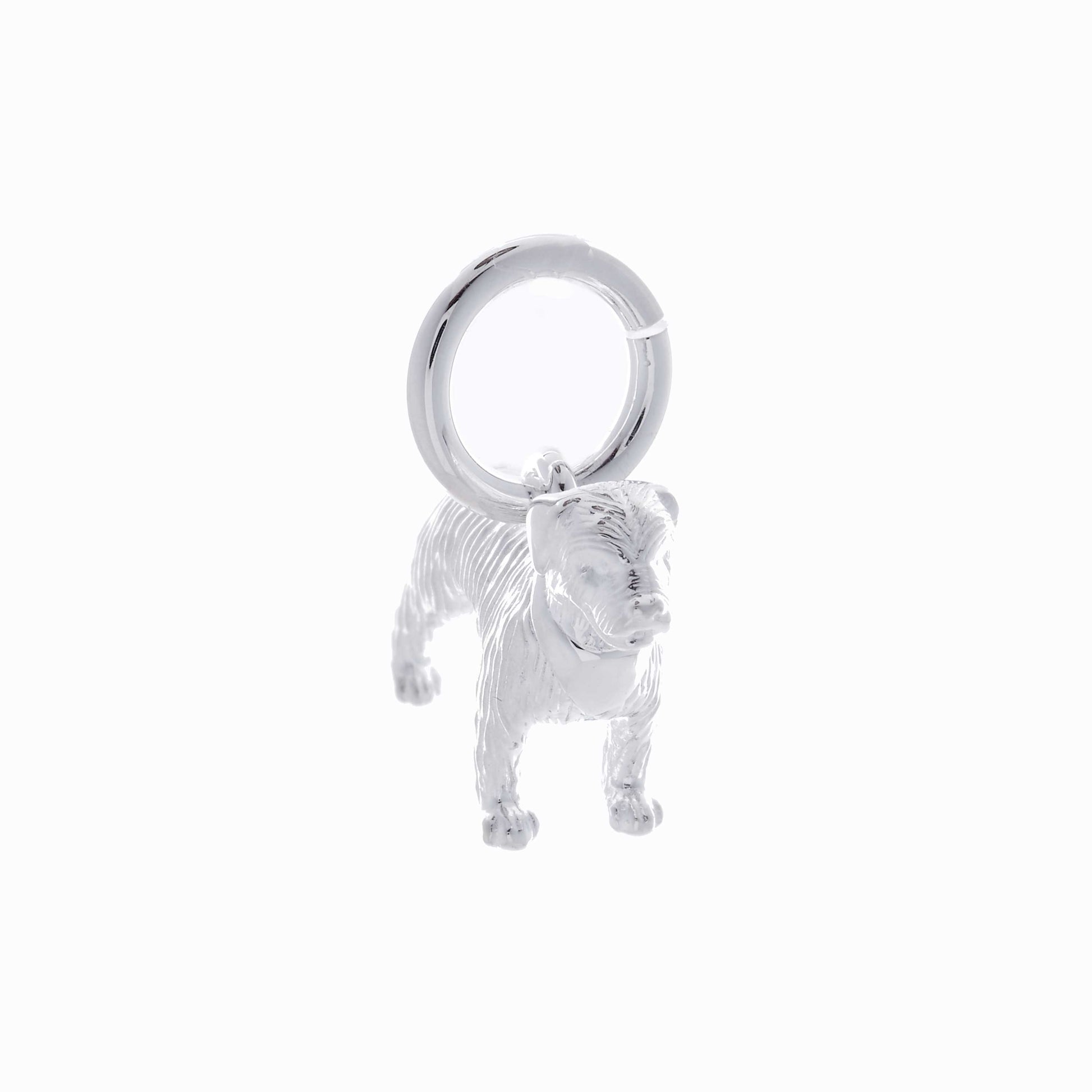 border terrier silver necklace with engraving Scarlett Jewellery gift for pet loss