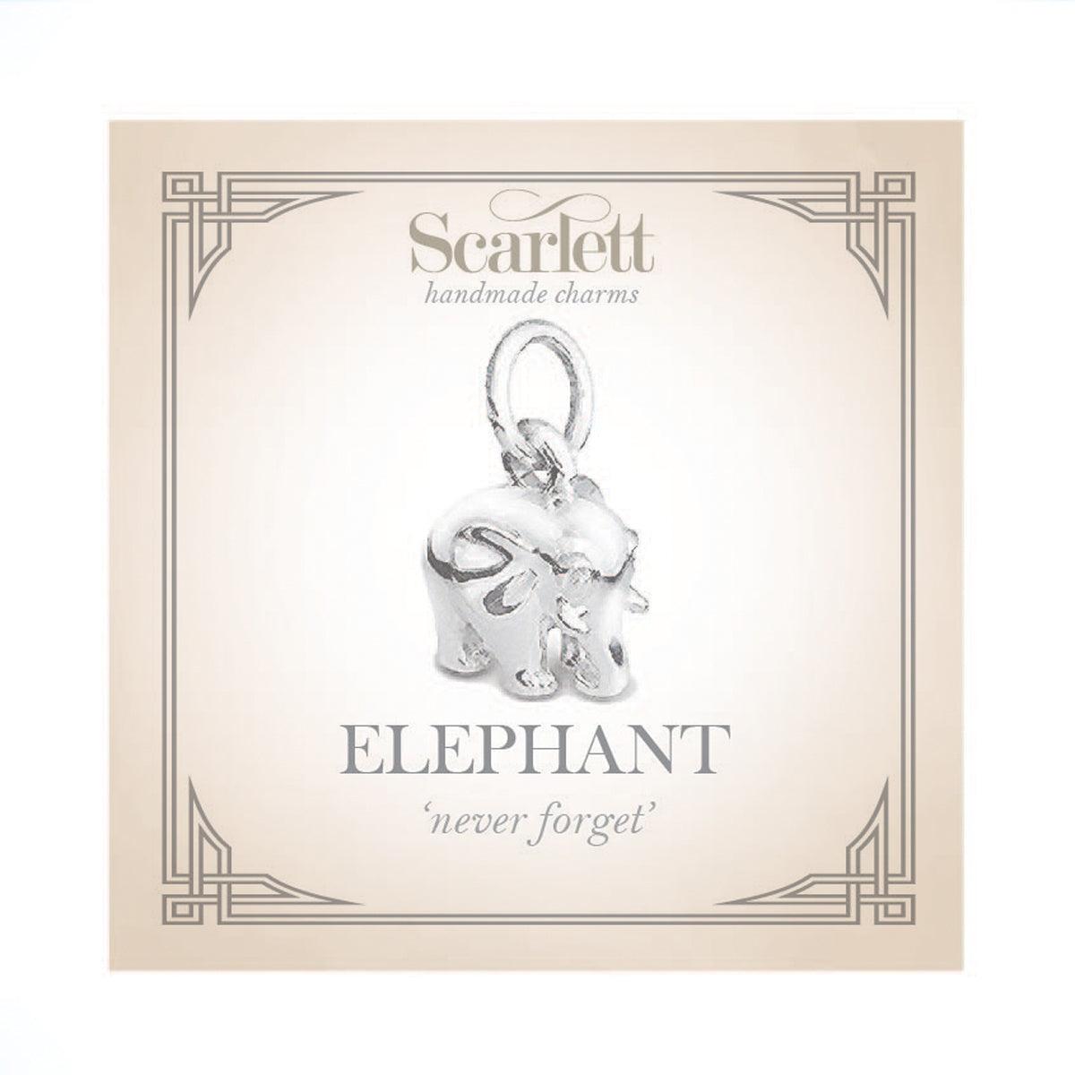 Elephant Silver Charm